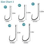 Baitholder Fishing Hooks Barbed Shank Beak Bait Holder Hooks Black Carbon Steel Offset Jig Fishing Hooks Saltwater Freshwater #4
