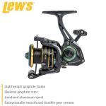 Lew’s Wally Marshall Signature Series Spinning Fishing Reel, Size 100 Reel, 5+1 Bearings, 5.1:1 Gear Ratio, Graphite Frame and Rotor, Interchangeable Retrieve, Green/Gold