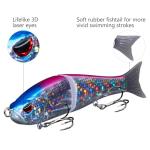 Bassdash SwimShad Glide Baits Jointed Swimbait Bass Pike Salmon Trout Muskie Fishing Lure