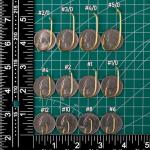 Dr.Fish 100 Pack Baitholder Hooks, Freshwater Fishing Hooks Gold, Offset, for Walleye Rigs, Crawler Harness, Trout/Bass/Crappie/Blugill/Panfish #8