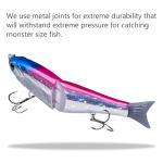 Bassdash SwimShad Glide Baits Jointed Swimbait Bass Pike Salmon Trout Muskie Fishing Lure