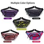 Crossbody Fanny Pack for Men, 5-Zipper ​Pockets Waist Bag, Belt Bag for Running Cycling Travel Walking Hiking Fishing Camping Green