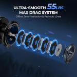 KastKing ReKon Saltwater Spinning Reel – Up to 55LBs Max Drag Big Game Fishing Reel - Innovative NyliTech Body- Water Resistant - 5.2:1 High Speed - MaxiDur 5+1+1 Corrosion-Resistance Bearing System