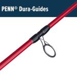 Penn Mariner III Boat Spinning Fishing Rod, Black/Red, 6'6" - Medium - 1pc - 12-20lb