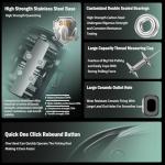 SAMOLLA Baitcasting Fishing Reel Solar Charging 9.6oz Ultralight Smart Digital Baitcaster Reels with 22Lb/35 Lb Max Drag 6.3:1 High-Speed Gear Ratio Right Handed Freshwater Saltwater Green KX1200