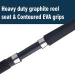 Penn Mariner III Boat Spinning Fishing Rod, Black/Red, 6'6" - Medium - 1pc - 12-20lb