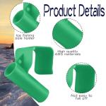 GlikCeil 2 Pcs Sled Rod Holder Outdoor Fishing Rod Holder Compatible Storage Rack Sled Buckets Ice Fishing Pole Rack Gear Adjustable Bucket Accessories for Ice House Dock Riverbank Lakeside (Green)