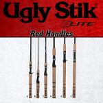 Ugly Stik 6’6” Elite Spinning Rod, Two Piece Spinning Rod, 2-6lb Line Rating, Ultra Light Rod Power, Medium Fast Action, 1/32-1/8 oz. Lure Rating