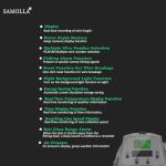 SAMOLLA Baitcasting Fishing Reel Solar Charging 9.6oz Ultralight Smart Digital Baitcaster Reels with 22Lb/35 Lb Max Drag 6.3:1 High-Speed Gear Ratio Right Handed Freshwater Saltwater Green KX1200