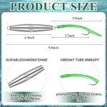 Teyva Daily 6 Pcs Diamond Jigs Saltwater Fishing Lures, Flat Metal Jigging Spoon Baits for Surf Fishing Bottom Bouncing Sinking Casting, Vertical Ocean Lures for Bluefish Striper Freshwater (2 oz)