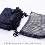 Leewoth 12PCS Small Mesh Bags Nylon Mini Storage Mesh drawstring bags for Travel Stuff Organizing (6 x 4 inch)