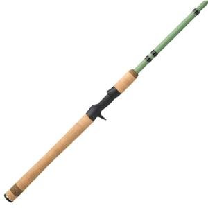 Shakespeare Wild Conventional Casting Rod, 7'10", 2-Piece Fishing Rod, Medium Power, 10-20 lb Line Rating, 1/4-1 oz Lure Rating