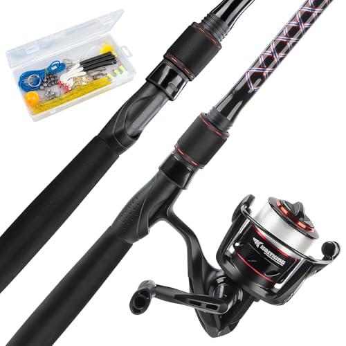KastKing Brutus Spinning Fishing Reel Combo - 2Pc Blanks, 6'6" MH 3000 Reel