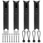 Fishing Rod Holders, 4 Pack Fishing Rod Racks Fishing Pole Holders Side-Mount with Screws for Boat