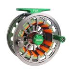 Aventik FLK II Fly Fishing Reel Aluminum Trout 3/5, 5/7, 7/9wt Large Arbor Freshwater Fly Reel with Line. (Silver-with Line, 5/7)