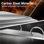 FishTrip 100 Pack Aberdeen Fishing Hooks Freshwater, Long Shank Light Wire Worm Hooks - Live Bait Hooks for Sunfish Bass Trout Crappie Bream Panfish Bluegill Size 4