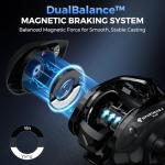 KastKing Spartacus II Plus Baitcasting Reel, DualBalance™ Magnetic Braking System, 8.0:1 High-Speed Gear Ratio, Ultralight 6 oz, 7+1 MaxiDur Double-Shielded Ball Bearings, Fishing Reels