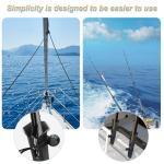 Fishing Rod Holders, 4 Pack Fishing Rod Racks Fishing Pole Holders Side-Mount with Screws for Boat
