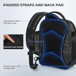 KastKing BaitSpace Standard Fishing Tackle Sling Bag, Water-resistant Backpack & Sling Pack for Bank, Wader & Boat Fishing, Rod & Beverage Holder, Adjustable Straps, Durable Nylon Fabric