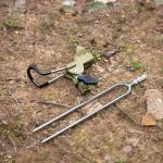 GOLDEAL 2pcs Rod Holders for Bank Fishing, Universal Fishing Rod Rack Stand, 360 Adjustable (2 Pack)