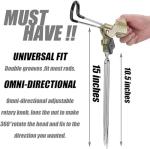 GOLDEAL 2pcs Rod Holders for Bank Fishing, Universal Fishing Rod Rack Stand, 360 Adjustable (2 Pack)