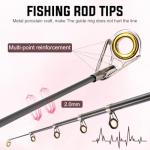 Sougayilang Portable Telescopic Fishing Rod with Carbon Fiber Material and Precision Carved Reel Seat - Suitable for Saltwater and Freshwater Fishing