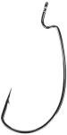 Gamakatsu 25 Pack EWG Offset Worm Hook (Black, 4/0), Model Number: 58414-25