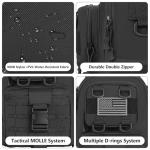 GMAK Fishing Backpack Tackle Sling Bag, Tactical Fishing Tackle Backpack with Rod & Gear Holder, Lightweight Outdoor Water-Resistant Tackle Gear Pack Shoulder Bags for Men Women, Black