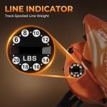 KastKing Lethal Blaze Baitcasting Fishing Reel, 7.3:1 High-Speed Gear Ratio, Low-Profile Baitcaster, Lightweight Glass Fiber-Infused Nylon Frame, Freshwater & Inshore Bass Fishing Reel