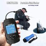 LUCKYLAKER Depth Handheld Fish Finder Display Boat Ice Fishing Finder Sonar Portable Wired Fish Finders Transducer LCD Monitor