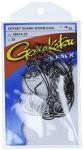 Gamakatsu 25 Pack EWG Offset Worm Hook (Black, 4/0), Model Number: 58414-25