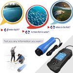 LUCKYLAKER Depth Handheld Fish Finder Display Boat Ice Fishing Finder Sonar Portable Wired Fish Finders Transducer LCD Monitor