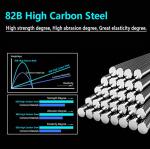 AMHDV 200pcs/pack Circle Fishing Hooks Super Strong Octopus Barb Fishing Hook for Freshwater Saltwater (200pcs-10#)