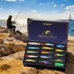 PLUSINNO Fishing Lures kit, Bass Fishing Lures for Freshwater，Fishing Gear Set 2025 Christmas Fishing Gifts for Men, Fishermen, Angler
