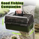 4 Layers Fishing Tackle Box, 605Pcs Fishing Gear Kit with Lures, Small Tool Kit Containing Gripper, Hook Remover, Plier, Accessories, Greeting Cards, Complete Fishing Box for Beginners, Adults