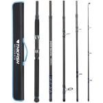 THKFISH 4 Piece/5 Piece Saltwater Travel Rod, Heavy Spinning Fishing Rod Portable Travel Surf Rod Carbon Fiber Saltwater Boat Fishing Rod 6’9”/7’9”/8’9” with Case Bag for Seawater Fish