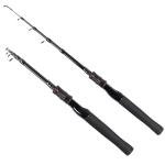 Telescopic Fishing Rod, Collapsible Fishing Rod Portable Spinning Pole for Saltwater and Freshwater, Carbon Fiber Lightweight and Compact Design (Full Extend 4.9 Feet)