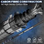 THKFISH 4 Piece/5 Piece Saltwater Travel Rod, Heavy Spinning Fishing Rod Portable Travel Surf Rod Carbon Fiber Saltwater Boat Fishing Rod 6’9”/7’9”/8’9” with Case Bag for Seawater Fish