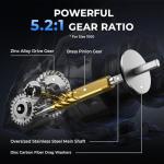 KastKing Spartacus II Plus Spinning Reel – IPX5 Waterproof Freshwater/Saltwater Fishing Reel, 22LB Drag, 5.2:1 Gear Ratio, 7+1 Stainless Steel Bearings, Instant Anti-Reverse, Anodized Aluminum Spool