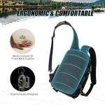 Piscifun Fishing Tackle Backpack with Rod & Gear Holder, Lightweight Outdoor Water-Resistant Fishing Shoulder Storage Bag, Black