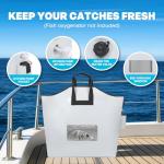 MORXPLOR Fish Bag Tournament Fishing Weigh in Bag 26x23 inches With Airtight Leakproof Zipper,Fish Bags Heavy Duty to Transport Fishes