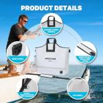 MORXPLOR Fish Bag Tournament Fishing Weigh in Bag 26x23 inches With Airtight Leakproof Zipper,Fish Bags Heavy Duty to Transport Fishes