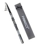 FINNECT Telescopic Fishing Rod - 1.8m / 5.9ft Lightweight 42T Carbon Fiber Portable Travel Rod for Freshwater River Fishing, Beginner & Kid Friendly