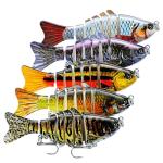 Realistic Multi-Jointed Fishing Lures for Freshwater & Saltwater