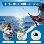 Realistic Multi-Jointed Fishing Lures for Freshwater & Saltwater