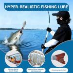 Realistic Multi-Jointed Fishing Lures for Freshwater & Saltwater