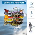 Realistic Multi-Jointed Fishing Lures for Freshwater & Saltwater