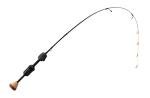 13 FISHING - Tickle Stick Carbon Pro Ice Rod - 25" L (Light) - 100% Carbon Blank w/Skeleton Reel Seat - TSCP-25L, Black
