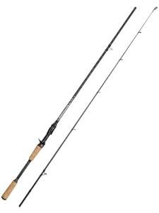 Jenseits 7'0" Casting Rod – 2-Piece Carbon Fiber Fishing Rod, Medium Heavy Power, Extra Fast Action, 3A Cork Handle, Stainless Steel + Ceramic Guides – Bass & Lure Fishing Pole