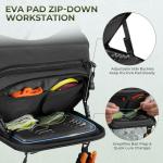 KastKing Bait Boss Water-Resistant Fishing Chest Pack With EVA Zip-Down Workstation, MOLLE Storage, Adjustable Chest Straps